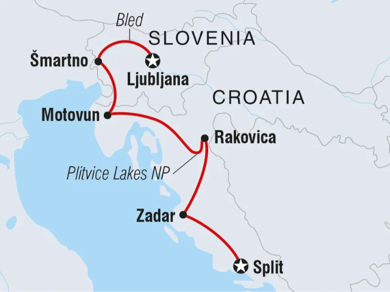 Ljubljana to Spli